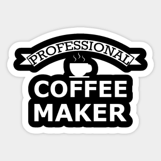 Professional Coffee Maker Sticker